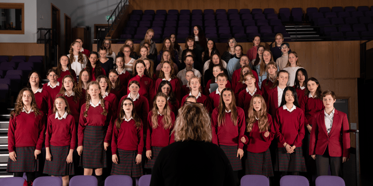 Singing at Redmaids' High School